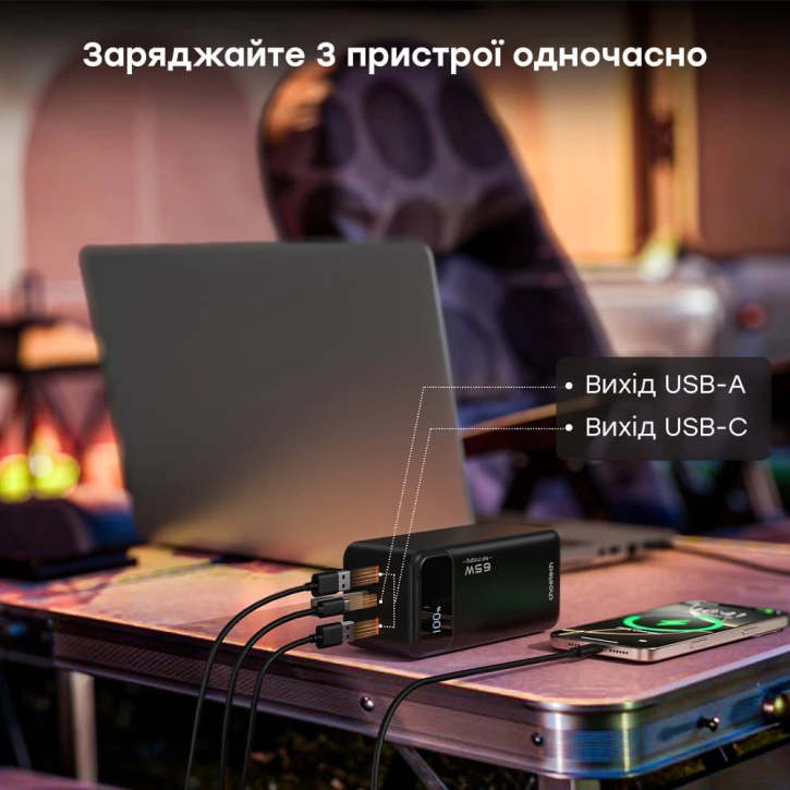 УМБ Choetech B733 50000mAh Black фото 5