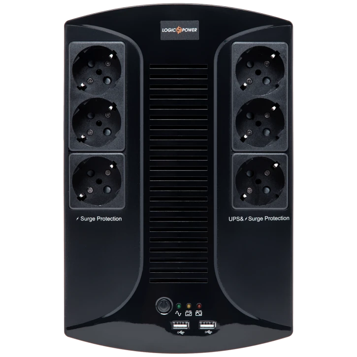 ДБЖ LogicPower LP 650VA-6PS (455Вт) Black (4324)