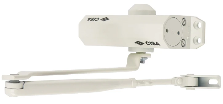 Доводчик дверной Cisa 60460/60470.03.0.45 STD до 80 кг белый (36490)