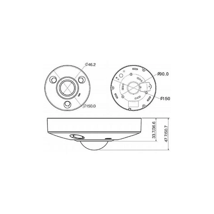 Купольная IP-камера Dahua DH-IPC-EBW81200P Dahua 3703 фото 3