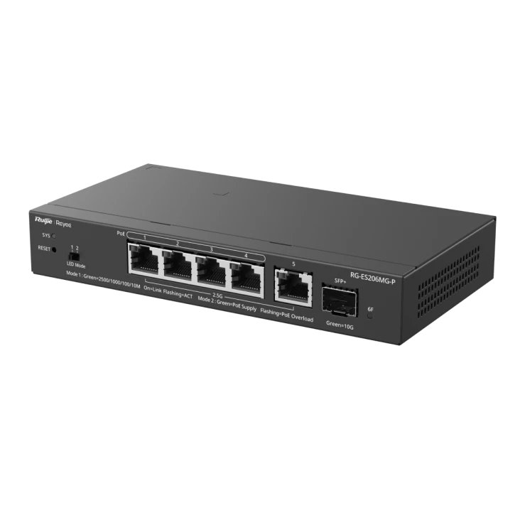 Комутатор Ruijie Reyee RG-ES206MG-P (RG-ES206MG-P) фото 2