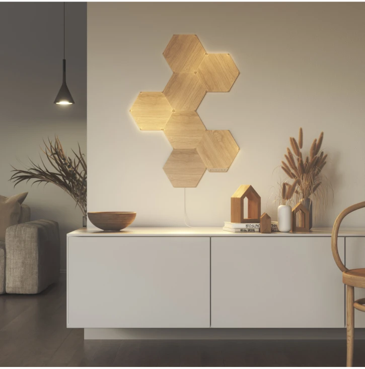 Розумна система освітлення Nanoleaf Elements - Hexagons Starter Kit Apple Homekit 7 шт (NL52-K-7002HB-7PK) фото 10