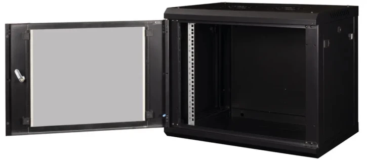 Шафа навісна Hypernet PL-WMNC-6U-BLACK 6U 600x450 чорна фото 3