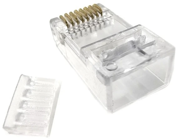 Конектор E-server RJ45 UTP 6 кат. 8P8C 50 мкм зі вставкою (WT-6028-SOLID)