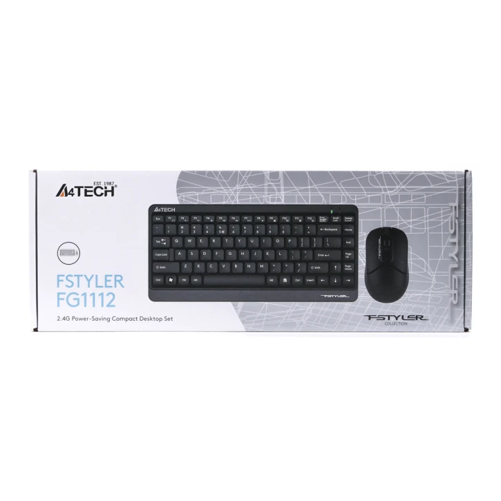 Комплект бездротовий A4tech Fstyler клавіатура+миша, Black, USB A4Tech 14240-1 фото 4
