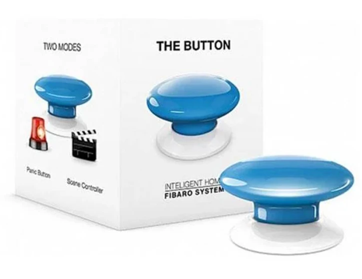 (Уценка) Кнопка управления Fibaro The Button Blue (FGPB-101-6) фото 5