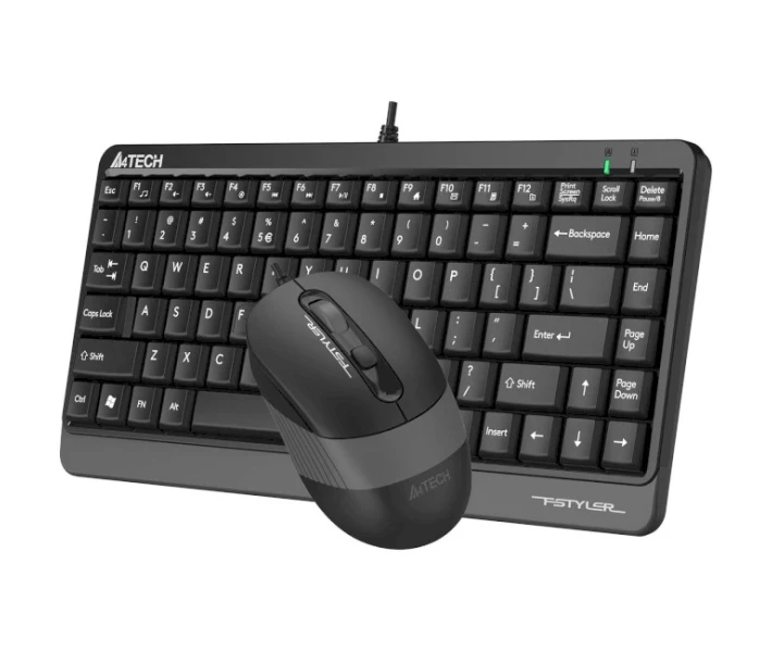 Комплект дротовий клавіатура + миша A4Tech F1110 USB Grey фото 2