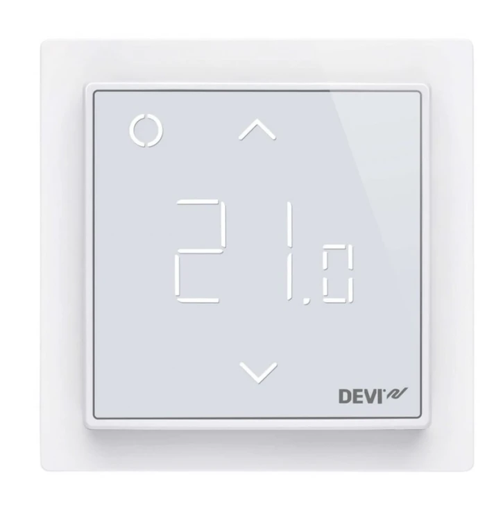 Терморегулятор Devi DEVIreg Smart (+5+45С) Wi-Fi, 85х85мм, макс, 16A, білий (140F1141)