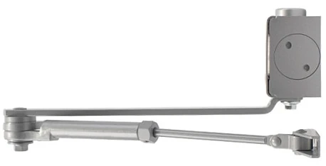 Доводчик дверний Cisa C1511.03.0.97 Professional Plus2 STD HO з фіксацією до 80 кг сірий (37909) фото 3