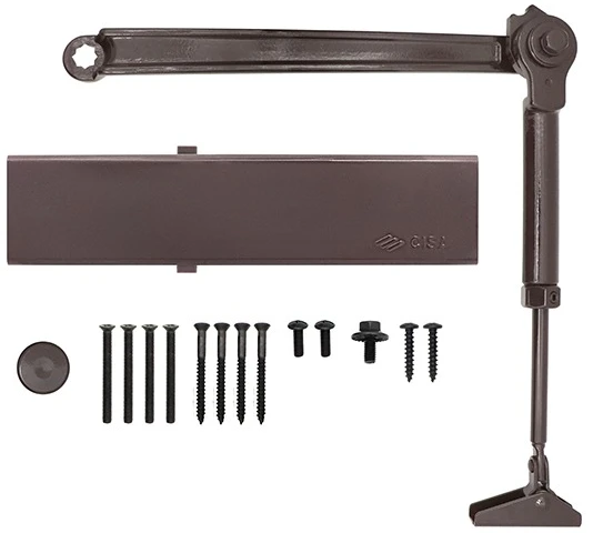 Доводчик дверной Cisa C1611.05.0.88 Professional Plus2 BC STD HO с фиксацией до 120 кг коричневый (37923) фото 6