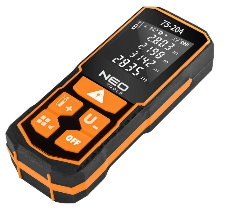 Далекомір лазерний Neo Tools 0.05–60м, ±2мм Orange (75-204) фото 3