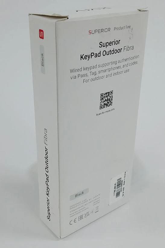 (Уцінка) Дротова клавіатура Ajax Superior KeyPad Outdoor Fibra Black (117760.285.BL) фото 2