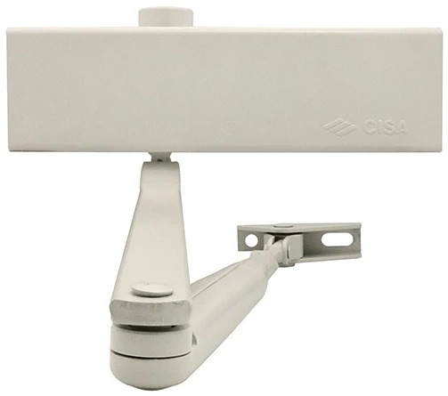 Доводчик дверний Cisa C1510.03.0.45 Professional Plus2 STD до 80 кг FIRE білий (37902) фото 2