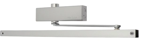 Доводчик дверний Cisa C2010.03.0.97 Professional Plus2 SLD до 60 кг FIRE сірий (37929)