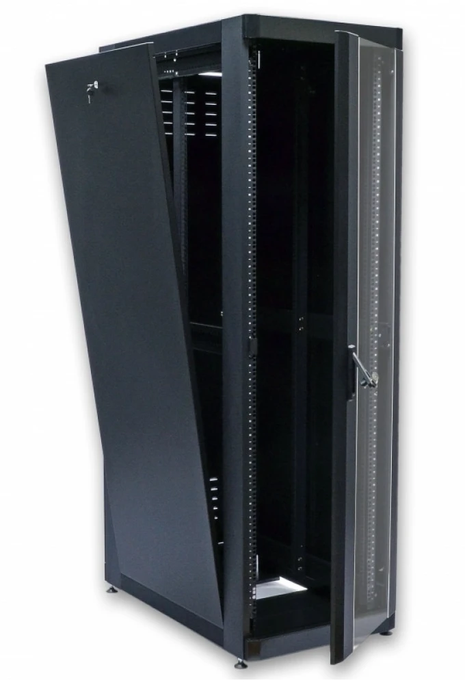 Шкаф напольный CMS 19" 45U, 610х865 мм черный (UA-MGSE4568MB) фото 3