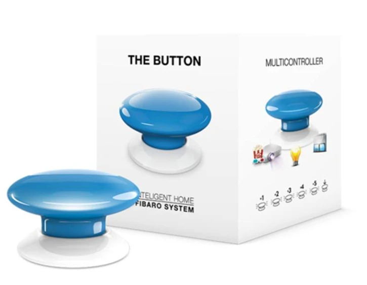 (Уценка) Кнопка управления Fibaro The Button Blue (FGPB-101-6)