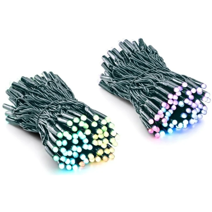 Гірлянда Smart LED Twinkly Pro Strings RGBW 250, подвійна лінія, AWG22, IP65, зелений (TWP-S-CA-2X125SPP-G) Twinkly 16604