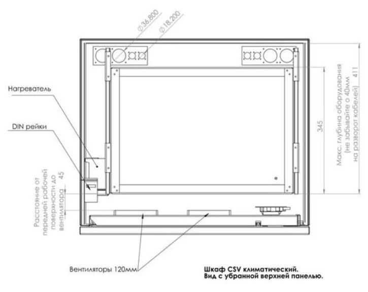 Шафа навісна CSV 15U-450 сіра (15U450GC) фото 7