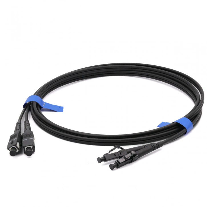 Патч-корд оптичний CMS SC/UPC-LC/UPC SM Duplex 2 м (UPC-2SCLC(SM)D(ON)BK)