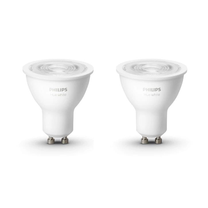 Комплект ламп Philips Hue GU10, 5.2W(57Вт), 2700K, White, Bluetooth, димована, 2шт Philips 14405 фото 3