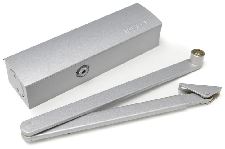 Доводчик накладной Geze TS 2000 NV BC ЕN 3-4 с локтевой тягой Silver фото 2