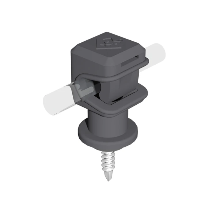 Тримач Clip сірий з саморезом 4,8x45мм Leo Lightman Leo Lightman 9089