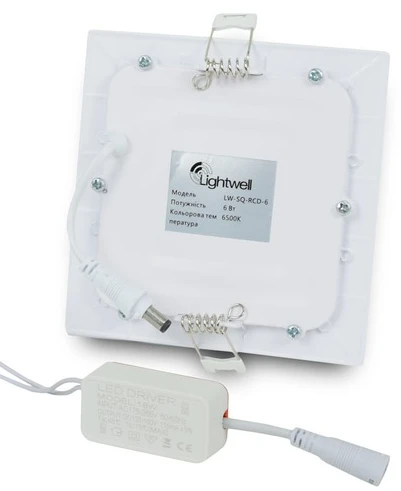 Светильник точечный врезной Lightwell LW-SQ-RCD-6 (6 Вт, 6500 К) фото 2
