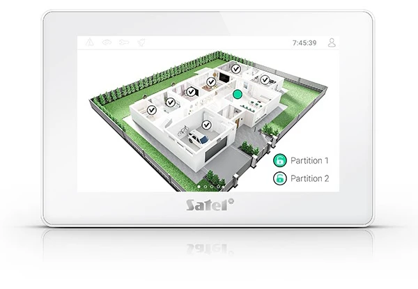 Клавіатура сенсорна Satel INT-TSH2-W White фото 5