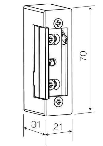 Электромеханическая защелка Cisa 15102 НЗ-Е (38548) фото 7