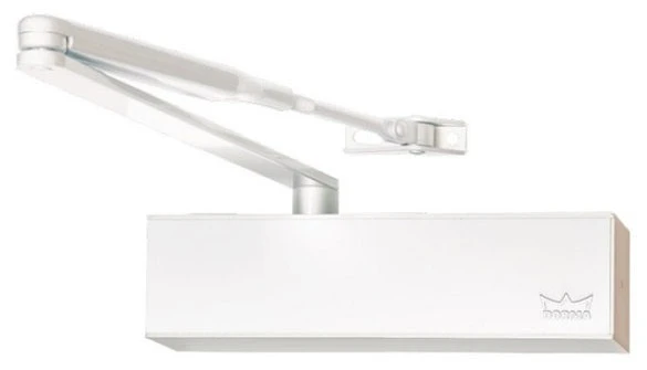 Доводчик дверний Dorma TS 71 EN 3/4 з ліктьовою тягою White