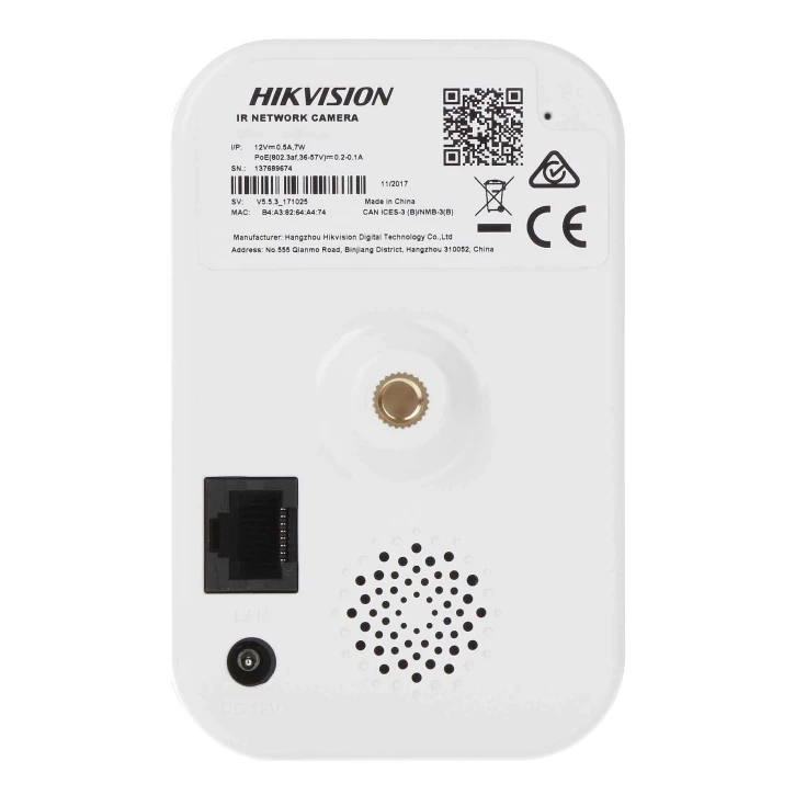 IP-видеокамера внутренняя Hikvision DS-2CD2443G0-IW(W) (2.8) White фото 6