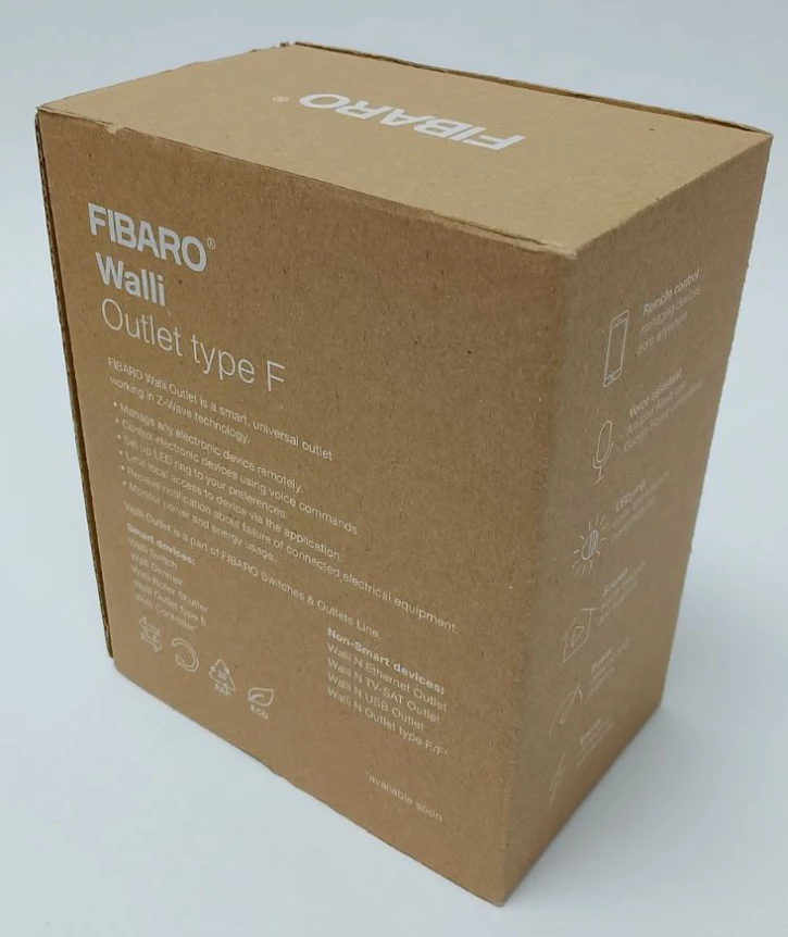 (Уценка) Умная розетка Z-Wave Fibaro Walli Outlet (FGWOF-011) фото 5