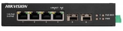 Комутатор Hikvision DS-3T0506HP-E/HS
