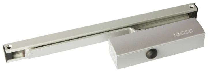 Доводчик дверний Geze TS 3000V ЕN 1/2/3/4 з ковзаючою тягою Silver