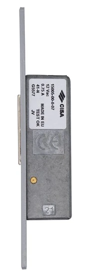Електромеханічна защіпка Cisa 15005-07 НЗ-AЕ з короткою планкою сіра (38552) фото 2