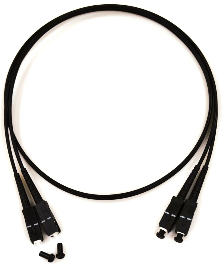 Патч-корд оптичний CMS SC/UPC-SC/UPC SM 3м Duplex (UPC-3SCSC(SM)D(ON)BK)