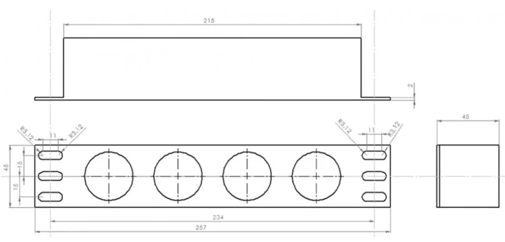 Блок розеток Kingda 10" 1U 4xShuko 16А, з індикатором, кабель живлення 1.8 м (KD-GER(16)N1004WPSBFE) фото 6