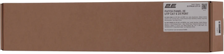 Патч-панель 2E 24, САТ 6, UTP, 19″, 1U (2E-PPNL6E-UTP-24) фото 5