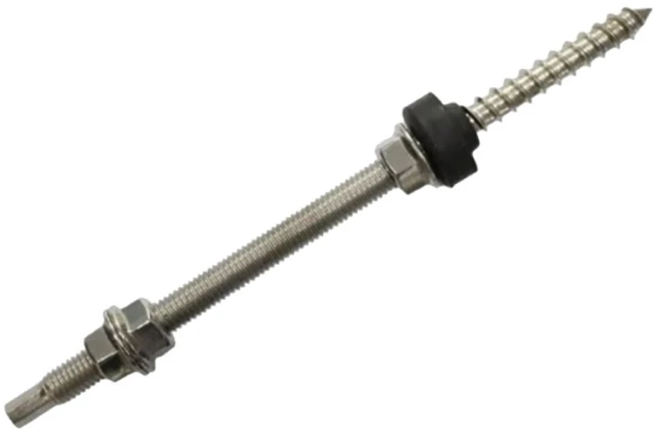 Комбінований гвинт-шуруп LogicPower 10х200 мм (комплект) (14628)