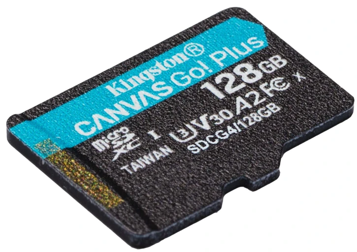 Карта пам'яті Kingston 128GB microSDXC сlass 10 UHS-I U3 V30 A2 Canvas Go Plus G4 (SDCG4/128GBSP) фото 2