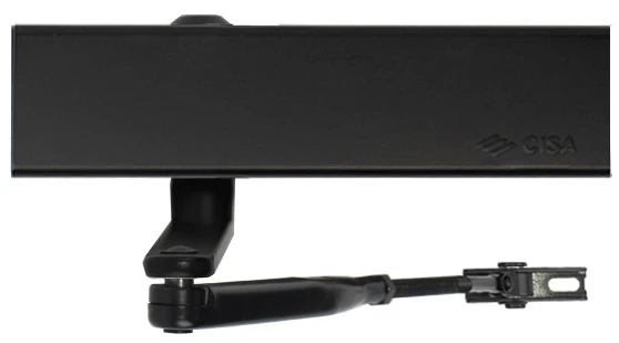 Доводчик дверний Cisa C1610.05.0.90 Professional Plus2 BC STD до 120 кг FIRE чорний (37920) фото 2