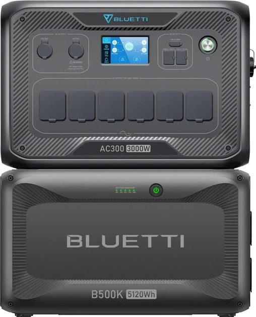 Зарядна станція Bluetti AC300 + Додаткова батарея B500K (3000W AC300+B500K)