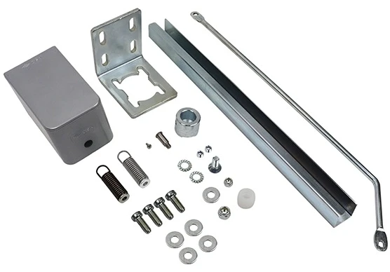 Доводчик для калитки Cisa C1310.11.2.97 пружинный до 55 кг правый серый (41370) фото 9