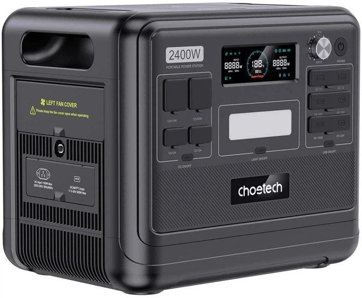 Зарядна станція Choetech BS008 (2400 Вт, 2048 Вт⋅год) фото 2