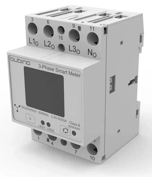 Вимірювач електроенергії на 3 фази Z-Wave Plus Qubino 3-Phase Smart Meter - GOAEZMNHXD1
