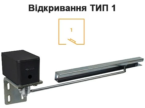 Доводчик для хвіртки Cisa C1310.11.1 пружинний до 55 кг лівий чорний (41367) фото 2