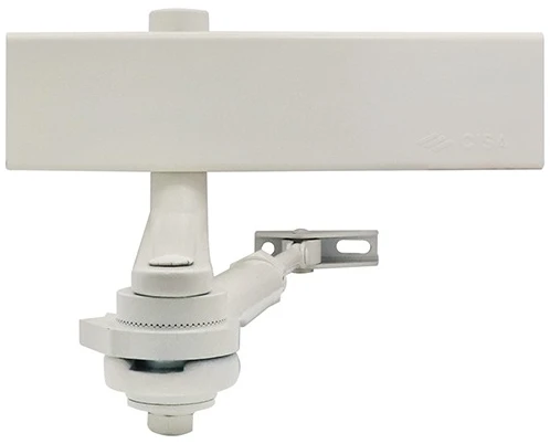 Доводчик дверний Cisa C1611.03.0.45 Professional Plus2 BC STD HO з фіксацією до 80 кг білий (37914) фото 2