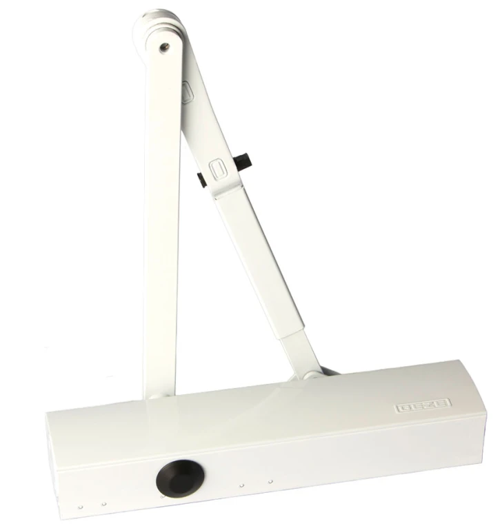 Доводчик Geze TS 4000 ЕN 5/6/7 локтевая тяга с фиксацией White