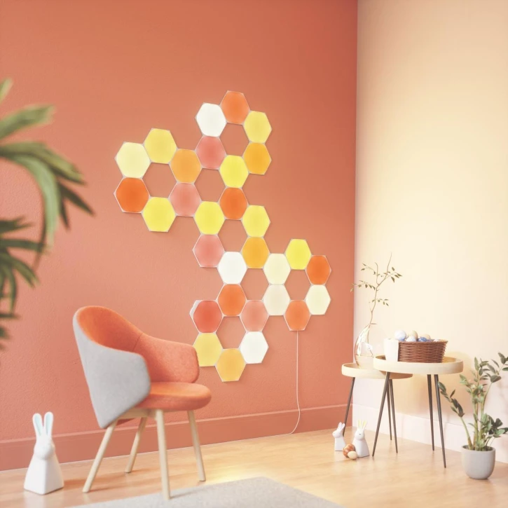 Комплект розумних світлових панелей Nanoleaf Shapes - Hexagon Starter Kit - 9 шт. фото 10