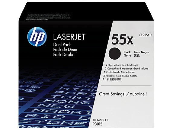 Картридж HP LJ 55XD DUAL PACK 25К (P3015) Black (CE255XD)